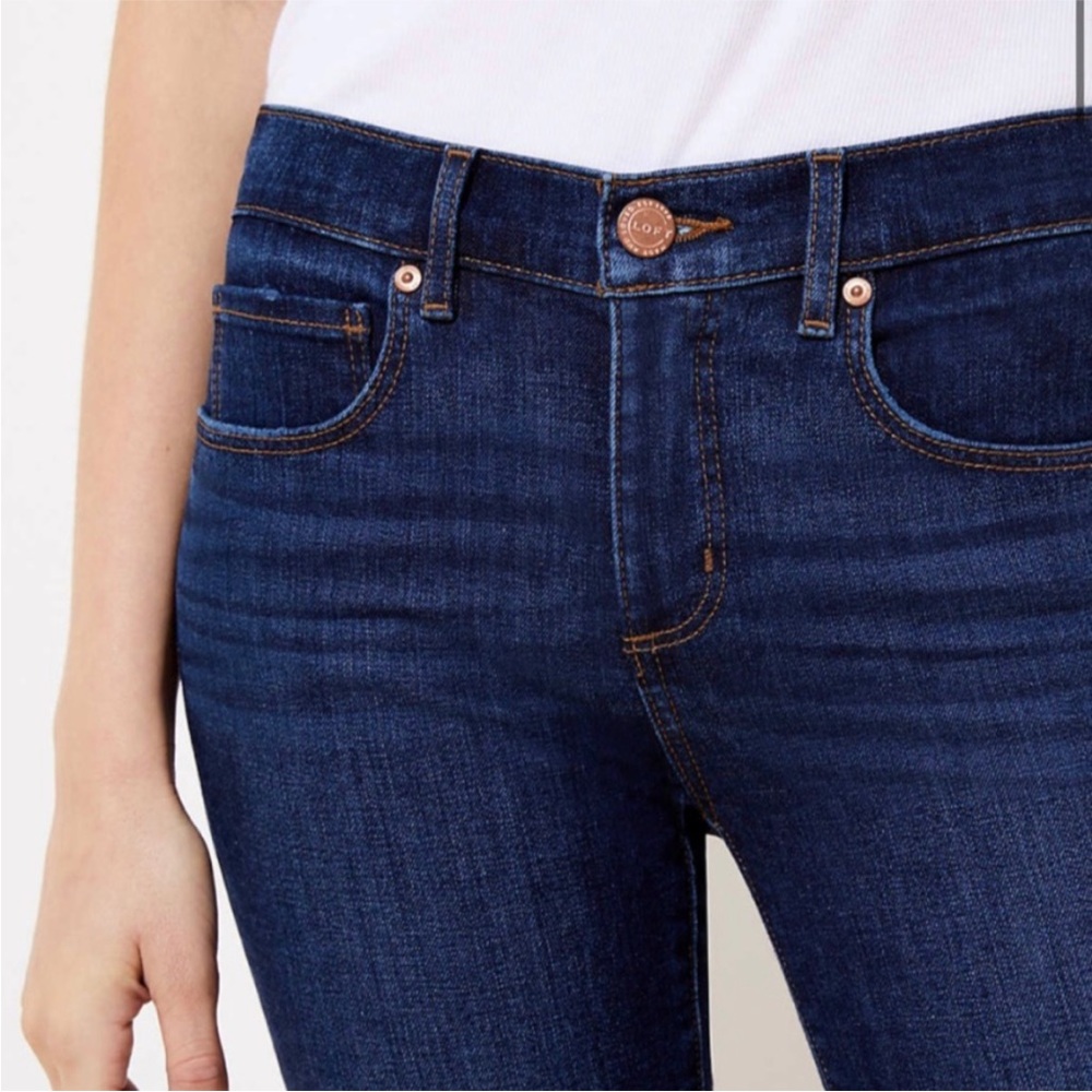 LOFT dark crop jeans - Picture 5 of 7